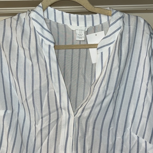 💙H&M Maternity Surplice-Neck Tunic Top 🩵🤍💙 - Picture 6 of 9